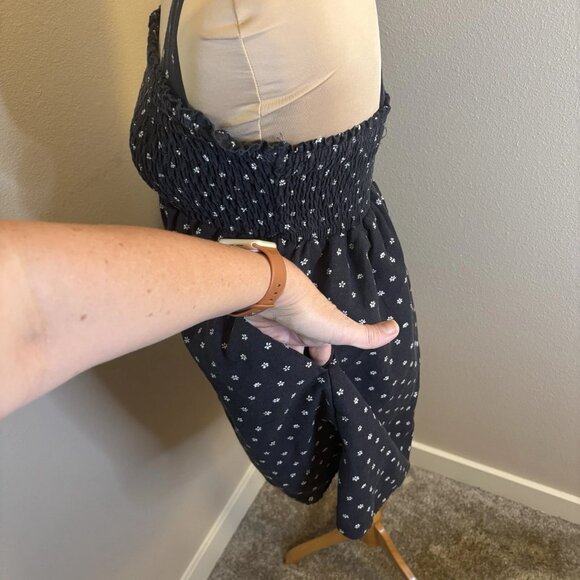 American Eagle Smocked Mini Dress Floral Print Casual Women's Size XS #246 - Picture 4 of 8